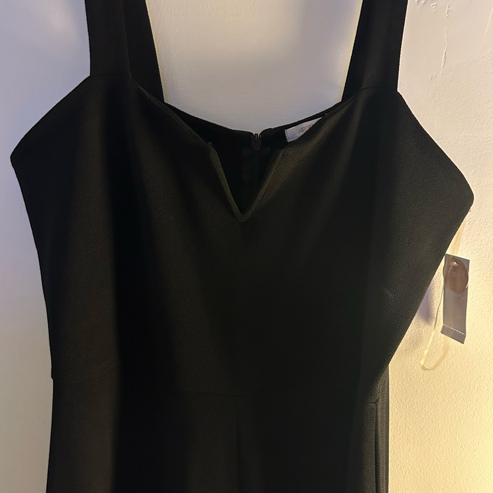 Black wide leg romper